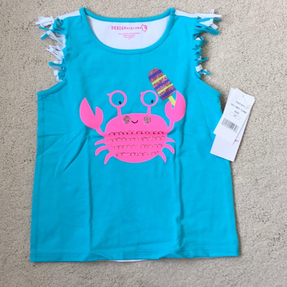 Girls Design History Graphic Tank NWT 4T
